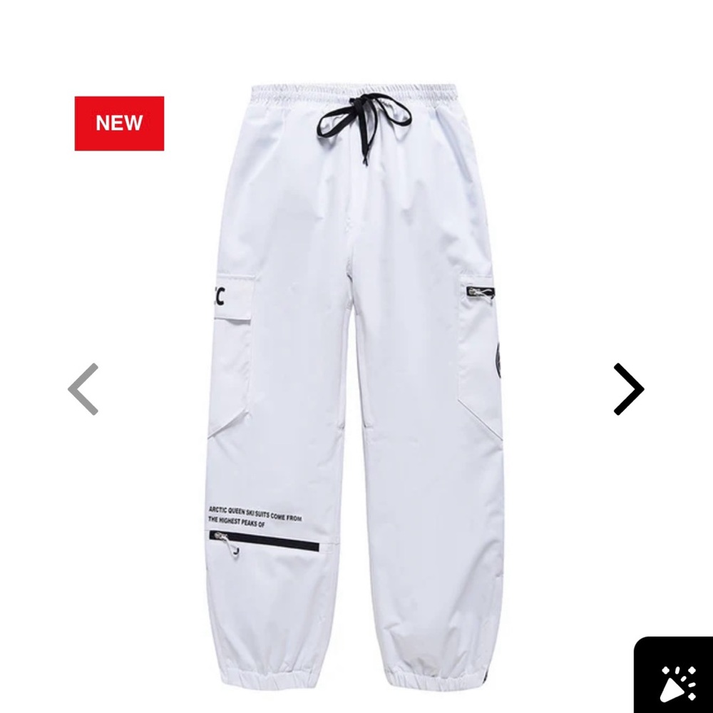 Stylish White Women's Wide Leg Pants